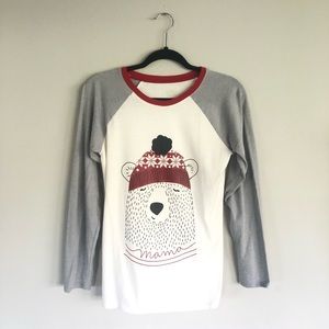 Winter Polar Bear Long Sleeve Top